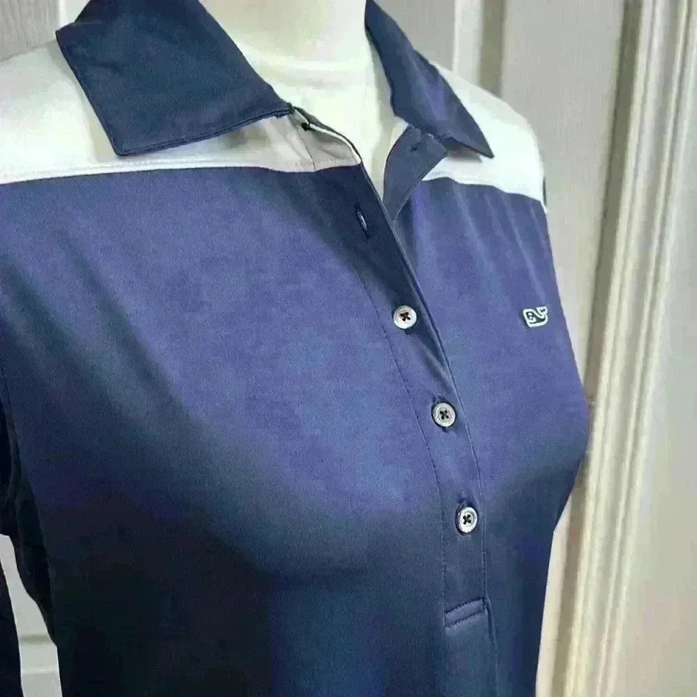 Vineyard Vines Long Sleeve Shep Polo Women’s Moisture Wicking Size XS Excellent! - Picture 2 of 10